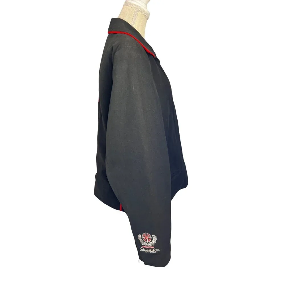 Chase Authentic's NASCAR Dale Earnhardt Jr women's XL Black Zip Up Embroidered‎